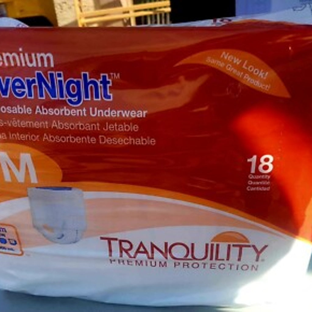 Case of Tranquility Unisex Adult Absorbent Underwear (4 packs)